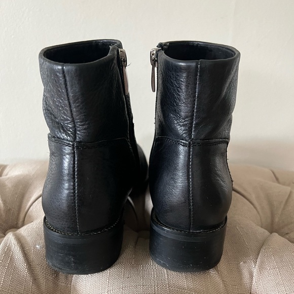 Franco Sarto Women's Leather Booties Ankle Boot - Picture 4 of 7